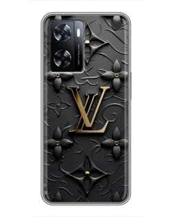 Чехол для OnePlus Nord N20 SE с картинкой «Кожаная текстура LV»