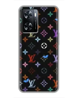 Чехол для OnePlus Nord N20 SE с картинкой «Цветная монограмма LV»
