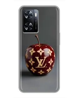 Чехол для OnePlus Nord N20 SE с картинкой «Красное яблоко LV»