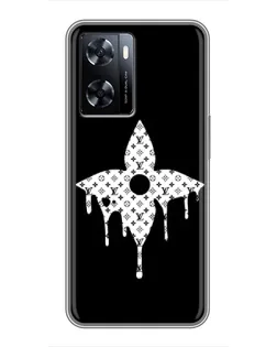 Чехол для OnePlus Nord N20 SE с картинкой «Цветочная монограмма»