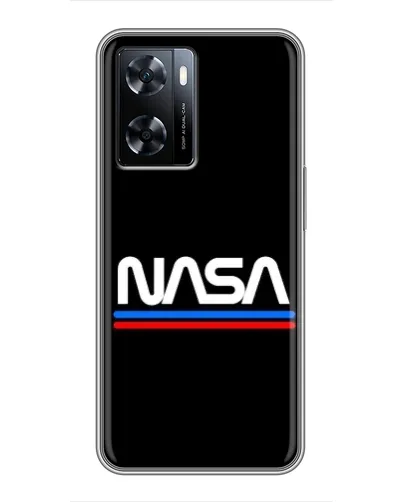Чехол для OnePlus Nord N20 SE с картинкой «NASA — классика Red Blue» Чехол для OnePlus Nord N20 SE с картинкой «NASA — классика Red Blue»