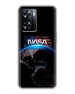 Чехол для OnePlus Nord N20 SE с картинкой «Земля из космоса NASA»