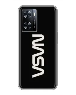 Чехол для OnePlus Nord N20 SE с картинкой «NASA — вертикальный логотип»