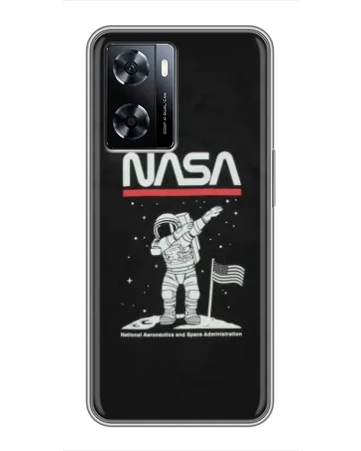 Чехол для OnePlus Nord N20 SE с картинкой «NASA — шагаем по Луне» Чехол для OnePlus Nord N20 SE с картинкой «NASA — шагаем по Луне»