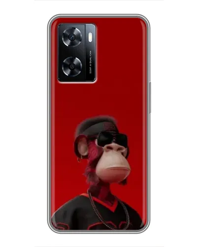 Чехол для OnePlus Nord N20 SE с картинкой «Bored Ape в красном» Чехол для OnePlus Nord N20 SE с картинкой «Bored Ape в красном»