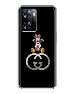 Чехол для OnePlus Nord N20 SE с картинкой «Минни Маус на лого»