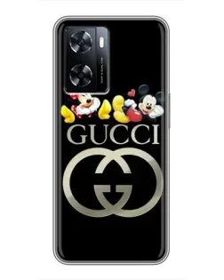 Чехол для OnePlus Nord N20 SE с картинкой «Gucci — герои Disney»