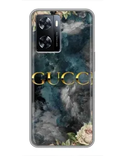 Чехол для OnePlus Nord N20 SE с картинкой «Абстрактные цветы Gucci»