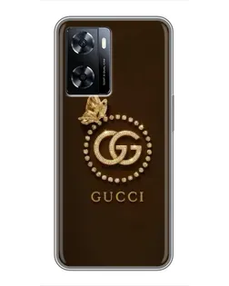 Чехол для OnePlus Nord N20 SE с картинкой «Gucci — золотая бабочка»