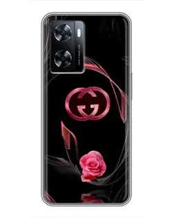 Чехол для OnePlus Nord N20 SE с картинкой «Gucci — неоновая роза»