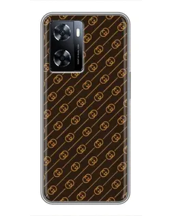 Чехол для OnePlus Nord N20 SE с картинкой «Gucci — золотые диагонали»