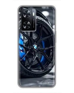 Чехол для OnePlus Nord N20 SE с картинкой «Колесо BMW вблизи»