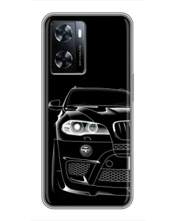 Чехол для OnePlus Nord N20 SE с картинкой «Темный силуэт BMW»