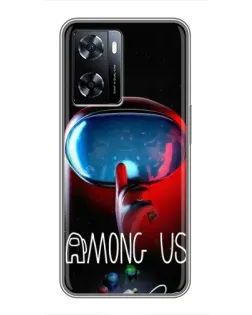 Чехол для OnePlus Nord N20 SE с картинкой «Красный импостер — макро» Чехол для OnePlus Nord N20 SE с картинкой «Красный импостер — макро»