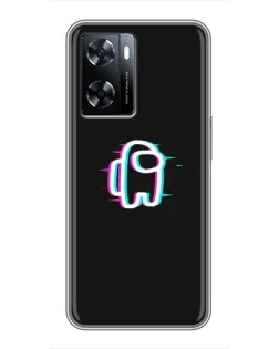 Чехол для OnePlus Nord N20 SE с картинкой «Among Us неон»