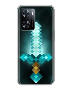 Чехол для OnePlus Nord N20 SE с картинкой «Алмазный меч неон»