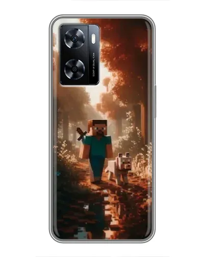 Чехол для OnePlus Nord N20 SE с картинкой «Стив в лесу» Чехол для OnePlus Nord N20 SE с картинкой «Стив в лесу»