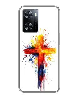 Чехол для OnePlus Nord N20 SE с картинкой «Акварельный крест»