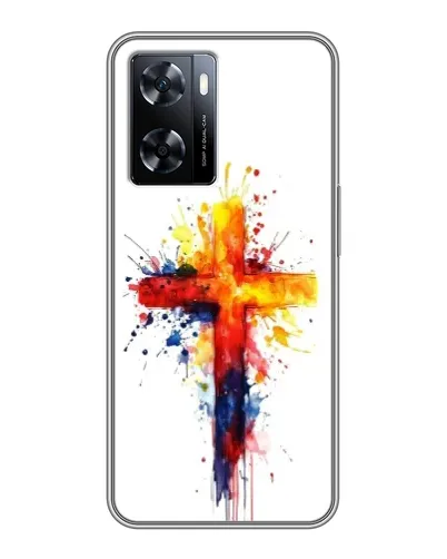 Чехол для OnePlus Nord N20 SE с картинкой «Акварельный крест» Чехол для OnePlus Nord N20 SE с картинкой «Акварельный крест»