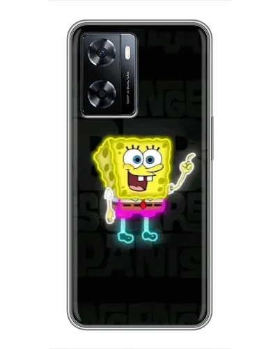 Чехол для OnePlus Nord N20 SE с картинкой «Неоновый Губка Боб»