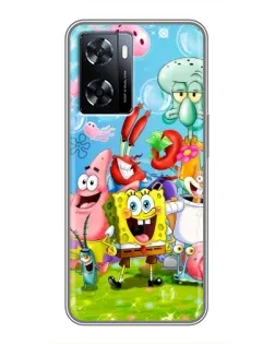 Чохол для OnePlus Nord N20 SE з картинкою «Губка Боб та друзі»