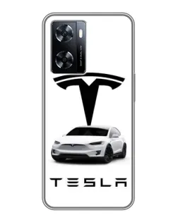 Чехол для OnePlus Nord N20 SE с картинкой «Tesla White Style»