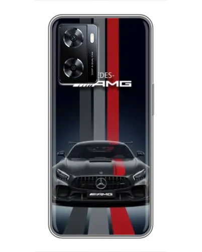 Чехол для OnePlus Nord N20 SE с картинкой «Mercedes — белый карбон»