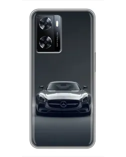 Чехол для OnePlus Nord N20 SE с картинкой «Mercedes на черном»