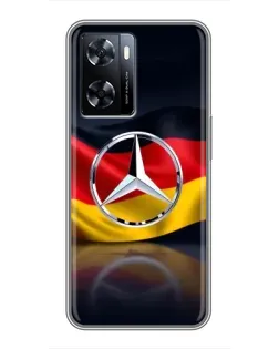 Чехол для OnePlus Nord N20 SE с картинкой «Mercedes — флаг Германии»