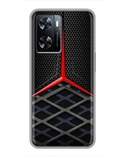 Чехол для OnePlus Nord N20 SE с картинкой «Mercedes Carbon Grid»