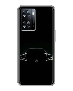 Чохол для OnePlus Nord N20 SE з картинкою «Mercedes — силует авто» Чохол для OnePlus Nord N20 SE з картинкою «Mercedes — силует авто»