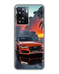 Чехол для OnePlus Nord N20 SE с картинкой «Audi — закат»