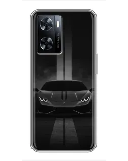 Чехол для OnePlus Nord N20 SE с картинкой «Lamborghini симметрия дорог»