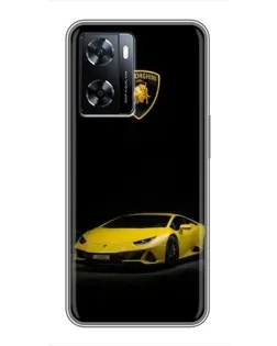 Чехол для OnePlus Nord N20 SE с картинкой «Lamborghini желтый акцент»