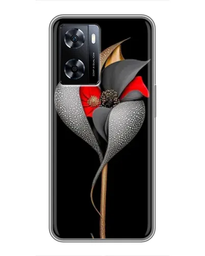Чехол для OnePlus Nord N20 SE с картинкой «Серебряный фантазийный цветок» Чехол для OnePlus Nord N20 SE с картинкой «Серебряный фантазийный цветок»