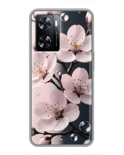 Чехол для OnePlus Nord N20 SE с картинкой «Нежная сакура и капли»