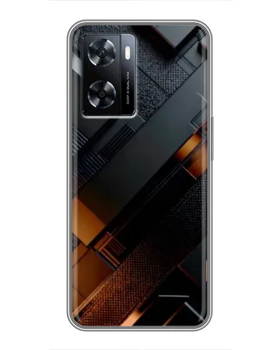 Чехол для OnePlus Nord N20 SE с картинкой «Черные геометрические блоки» Чехол для OnePlus Nord N20 SE с картинкой «Черные геометрические блоки»