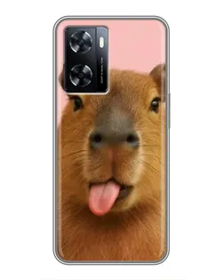 Чехол для OnePlus Nord N20 SE с картинкой «Капибара с языком» Чехол для OnePlus Nord N20 SE с картинкой «Капибара с языком»