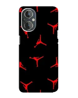 Чехол для OnePlus Nord N20 с картинкой «Jordan Red Pattern» Чехол для OnePlus Nord N20 с картинкой «Jordan Red Pattern»