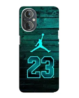 Чехол для OnePlus Nord N20 с картинкой «Jordan Cyan 23»