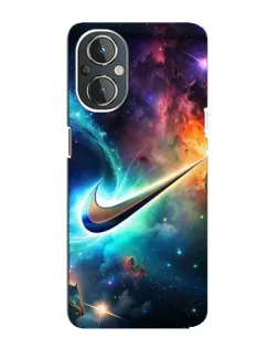 Чохол для OnePlus Nord N20 з картинкою «Космічний Nike Swoosh»