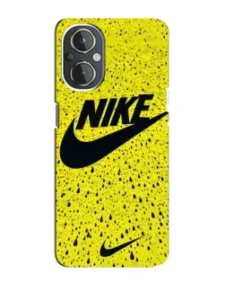 Чохол для OnePlus Nord N20 з картинкою «Жовтий текстурний Nike»