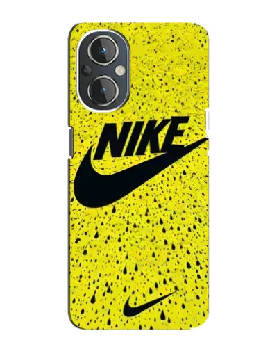 Чохол для OnePlus Nord N20 з картинкою «Жовтий текстурний Nike»