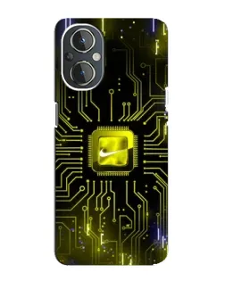 Чохол для OnePlus Nord N20 з картинкою «Nike — золота іскра»