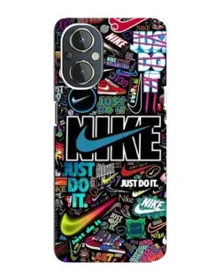 Чохол для OnePlus Nord N20 з картинкою «Яскравий колаж Nike»