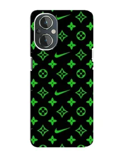 Чехол для OnePlus Nord N20 с картинкой «Неоновый принт LV»