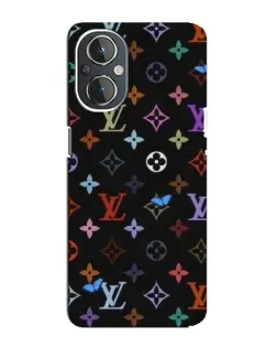 Чехол для OnePlus Nord N20 с картинкой «Цветная монограмма LV»