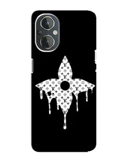 Чехол для OnePlus Nord N20 с картинкой «Цветочная монограмма»