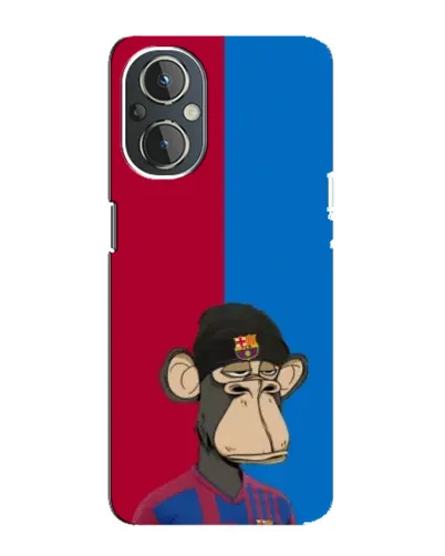 Чехол для OnePlus Nord N20 с картинкой «Bored Ape — фанат Барсы»