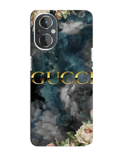Чехол для OnePlus Nord N20 с картинкой «Абстрактные цветы Gucci»
